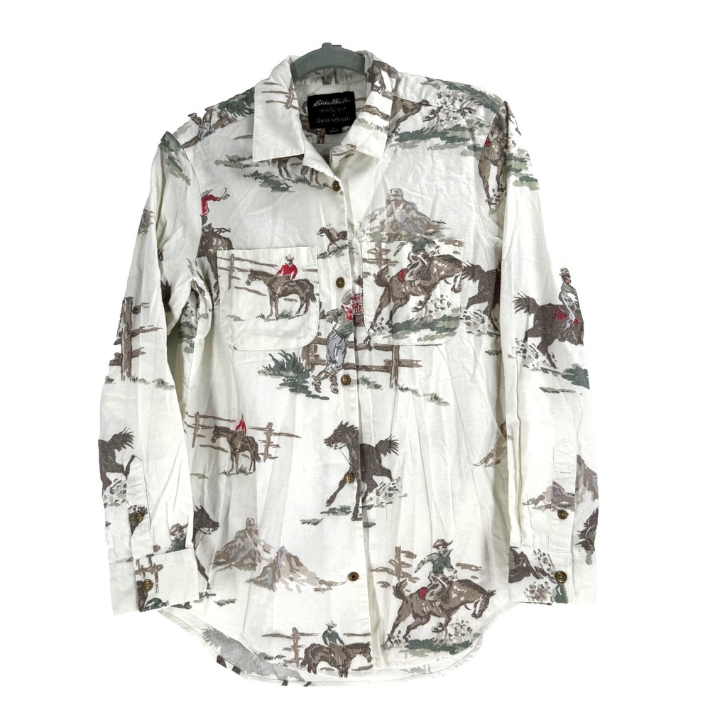 Eddie Bauer ILARIA URBINATI LIMITED EDITION Shirt Women's Small Western Rodeo